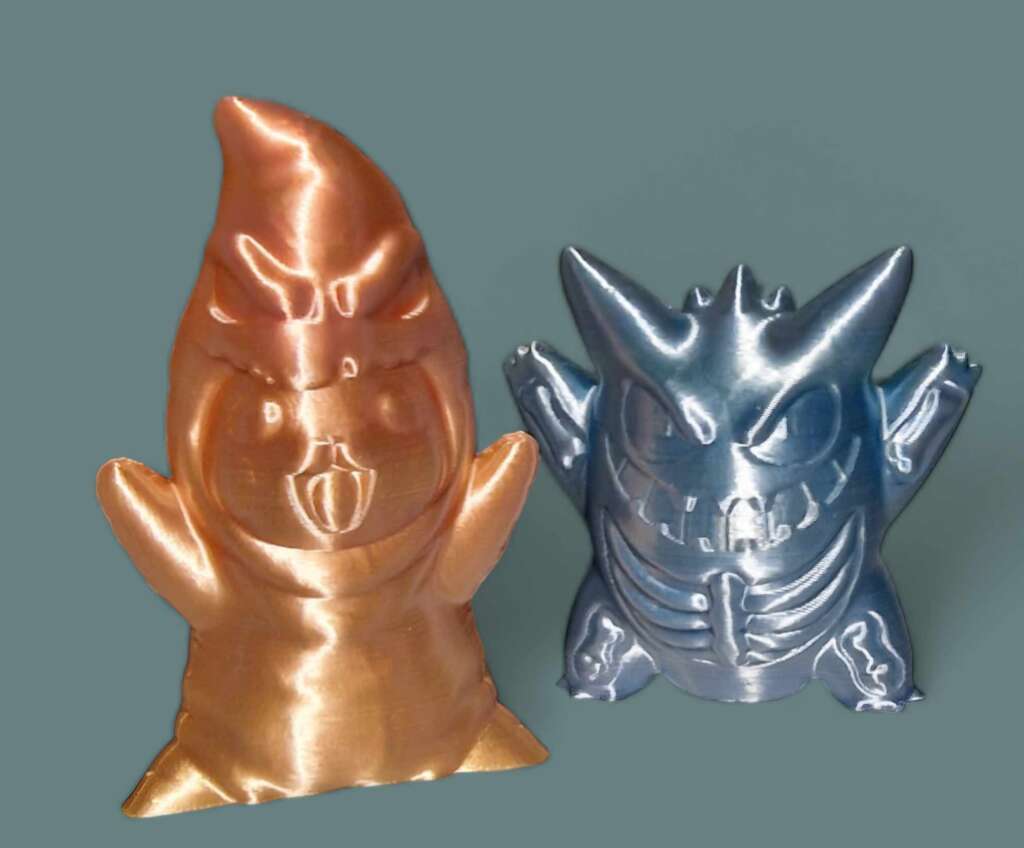 Halloween Pikachu and Gengar 3D Printed
